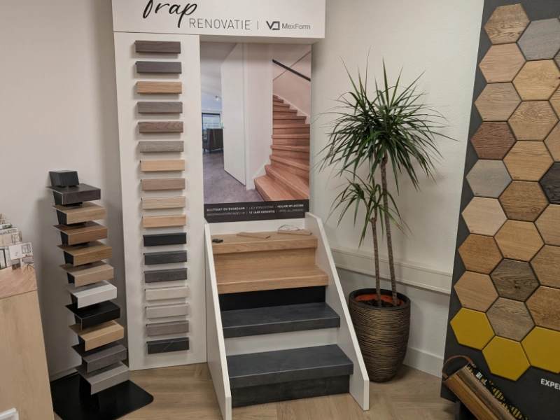 showroom floortecverlaan traprenovatie