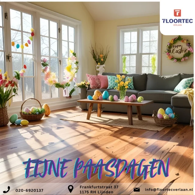 🐣🌷 Vrolijk Pasen! 🌷🐣

Het team van Floortec Verlaan wenst iedereen fijne paasdagen toe!

#VrolijkPasen #FloortecVerlaan #paasweekend #pasen #easterweekend #easter #Pasen2025 #fijnepaasdagen